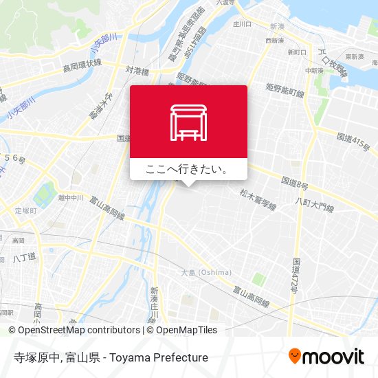 寺塚原中地図