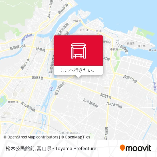 松木公民館前地図