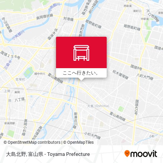 大島北野地図