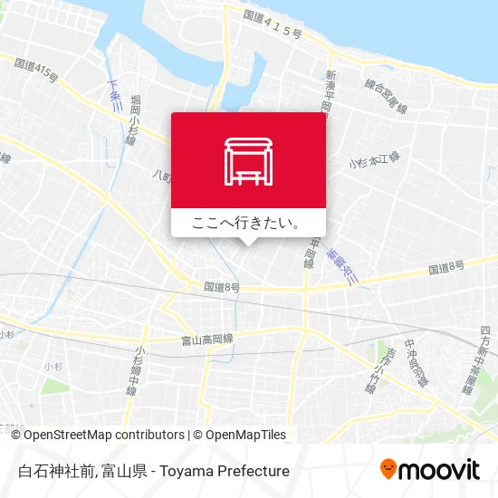 白石神社前地図