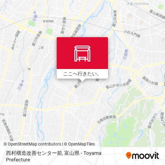 西村構造改善センター前地図