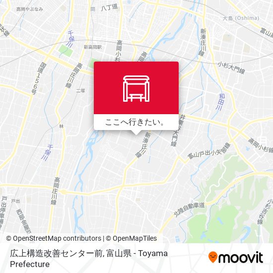広上構造改善センター前地図