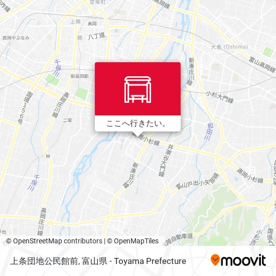 上条団地公民館前地図