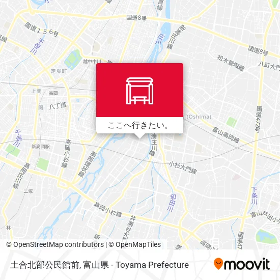 土合北部公民館前地図