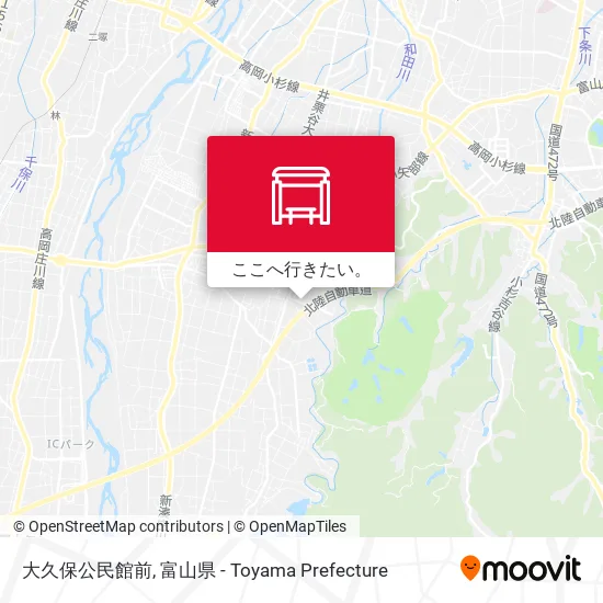 大久保公民館前地図