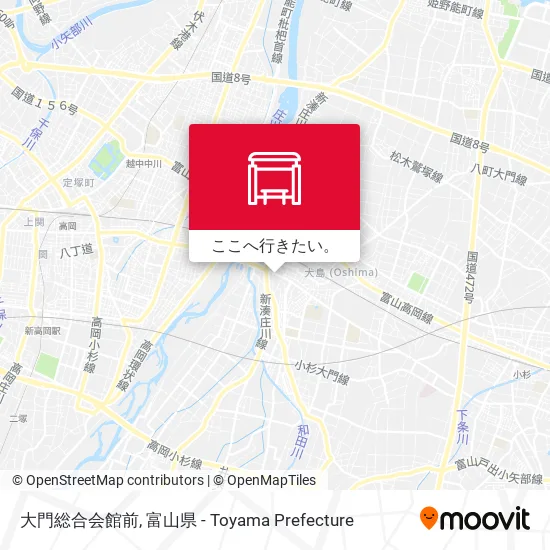 大門総合会館前地図