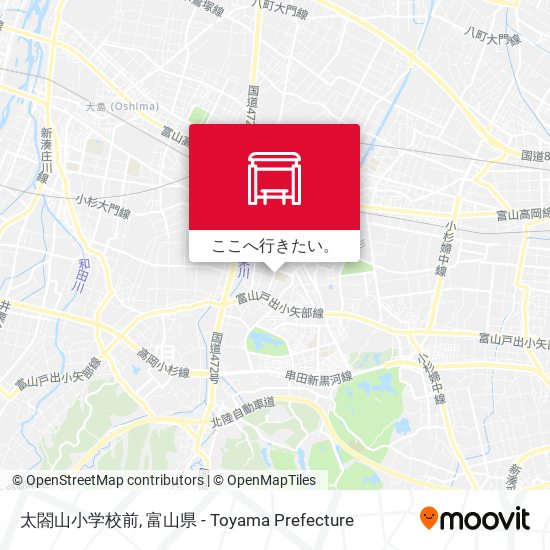 太閤山小学校前地図