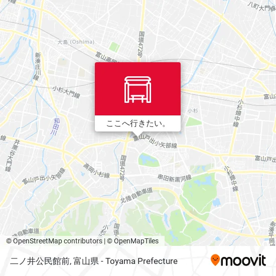 二ノ井公民館前地図