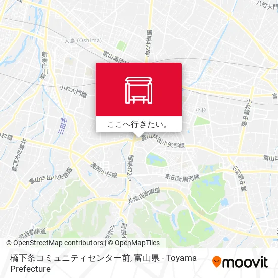 橋下条コミュニティセンター前地図