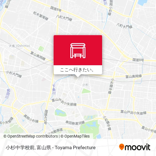 小杉中学校前地図