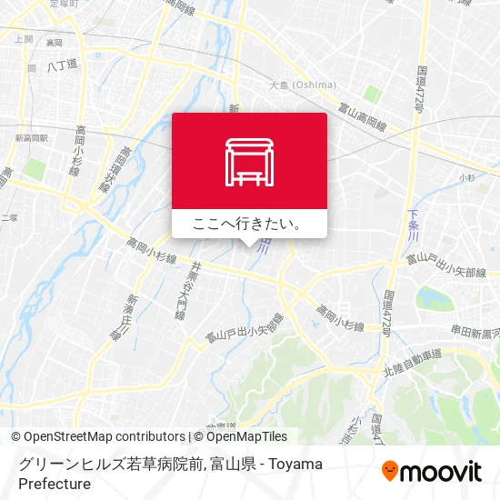 グリーンヒルズ若草病院前地図