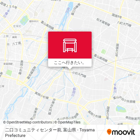 二口コミュニティセンター前地図