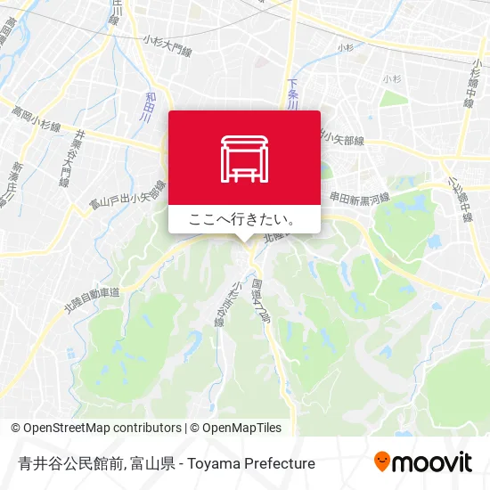 青井谷公民館前地図