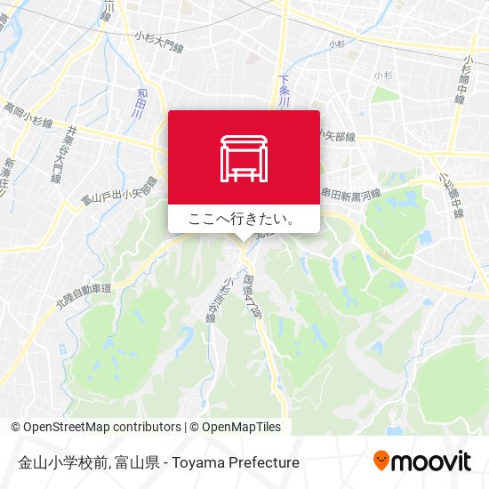 金山小学校前地図