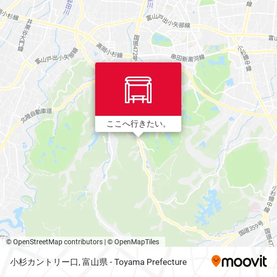 小杉カントリー口地図