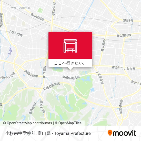 小杉南中学校前地図