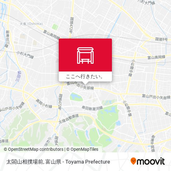 太閤山相撲場前地図