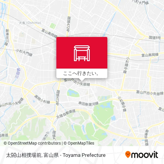 太閤山相撲場前地図