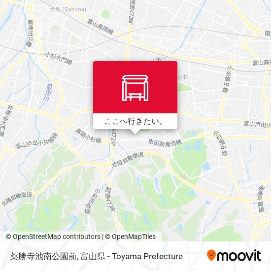 薬勝寺池南公園前地図