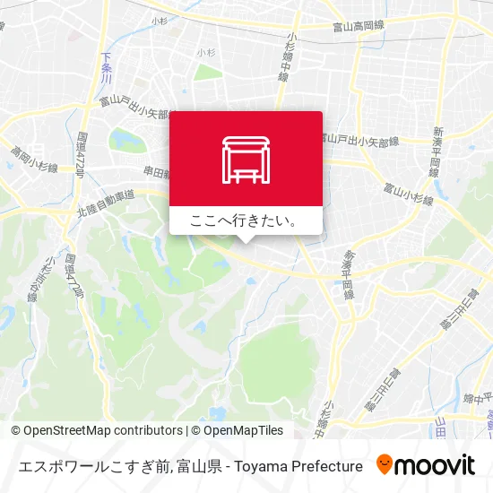 エスポワールこすぎ前地図