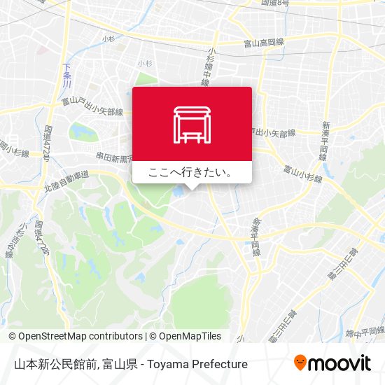 山本新公民館前地図