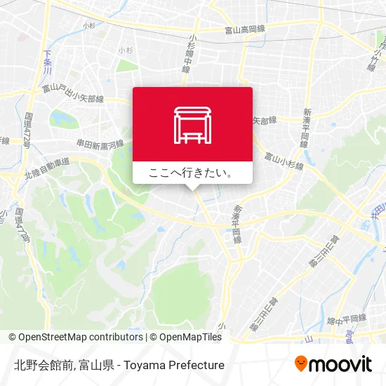 北野会館前地図