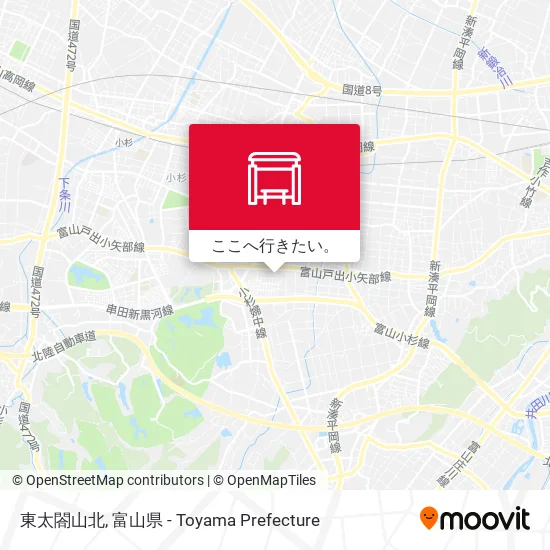 東太閤山北地図