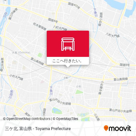 三ケ北地図
