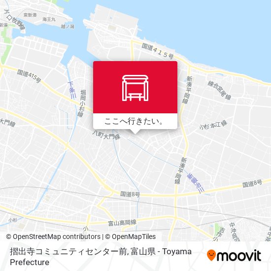 摺出寺コミュニティセンター前地図