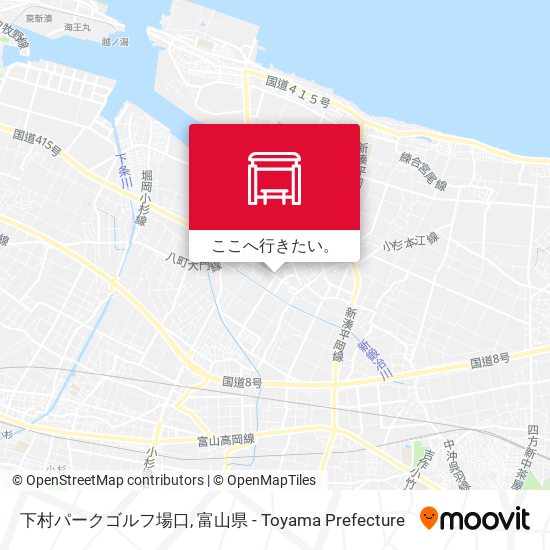 下村パークゴルフ場口地図