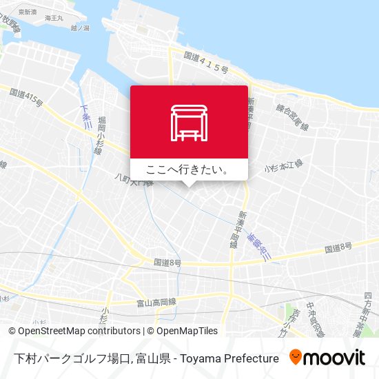 下村パークゴルフ場口地図