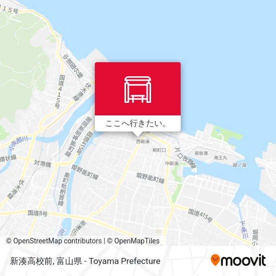 新湊高校前地図