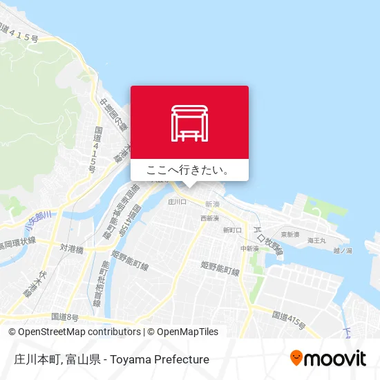 庄川本町地図