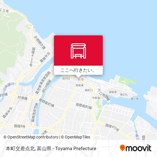 本町交差点北地図