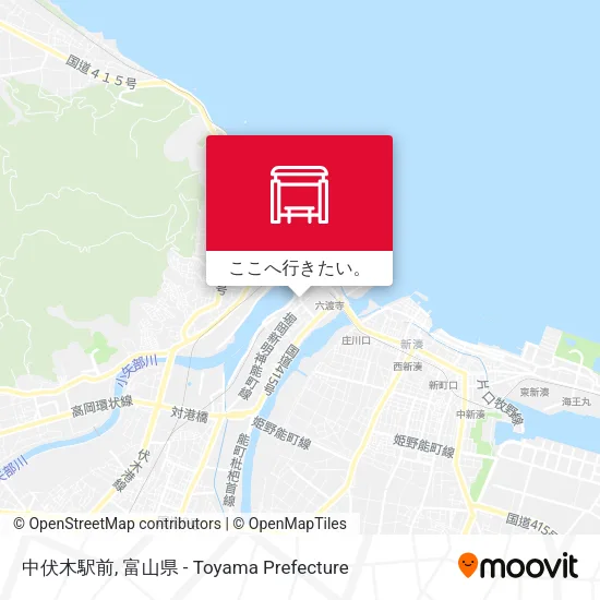 中伏木駅前地図