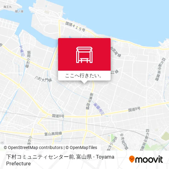 下村コミュニティセンター前地図