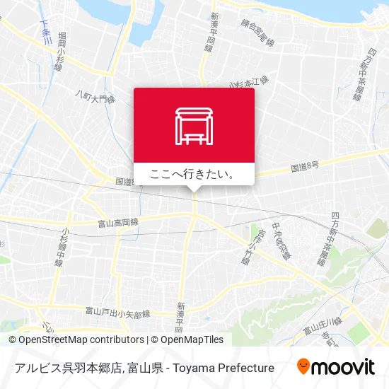 アルビス呉羽本郷店地図