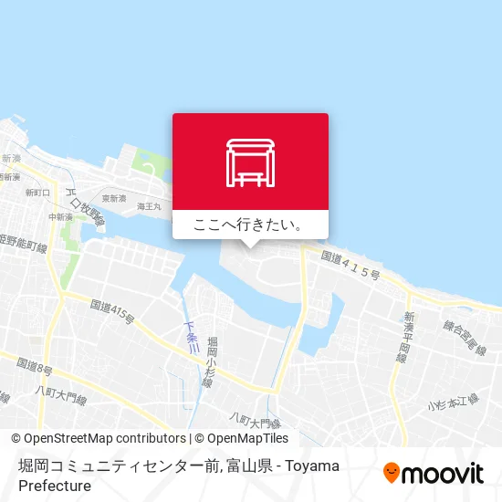 堀岡コミュニティセンター前地図