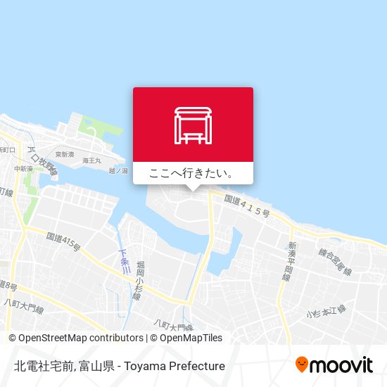 北電社宅前地図