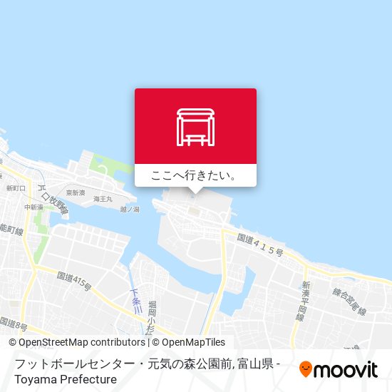 フットボールセンター・元気の森公園前地図