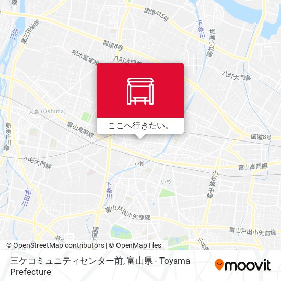 三ケコミュニティセンター前地図