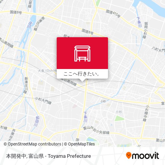 本開発中地図
