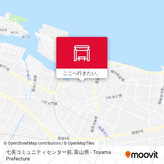 七美コミュニティセンター前地図