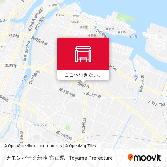 カモンパーク新湊地図