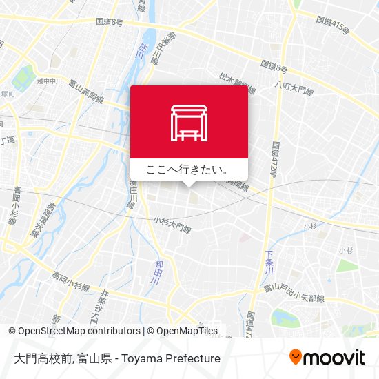 大門高校前地図