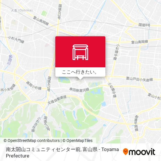 南太閤山コミュニティセンター前地図