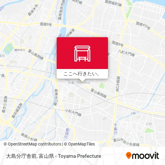 大島分庁舎前地図