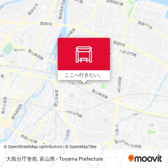 大島分庁舎前地図