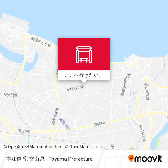 本江道番地図