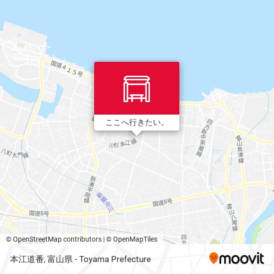 本江道番地図